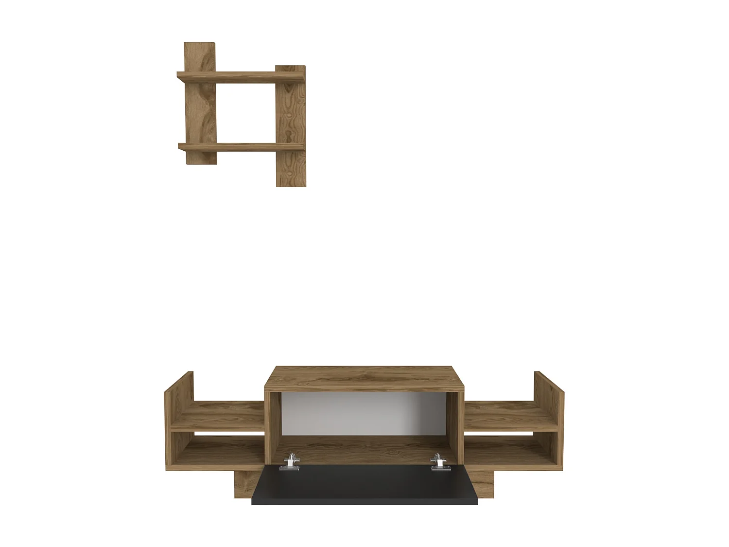Decorotika Bahara TV Unit for TVs up to 42 inches With Shelves