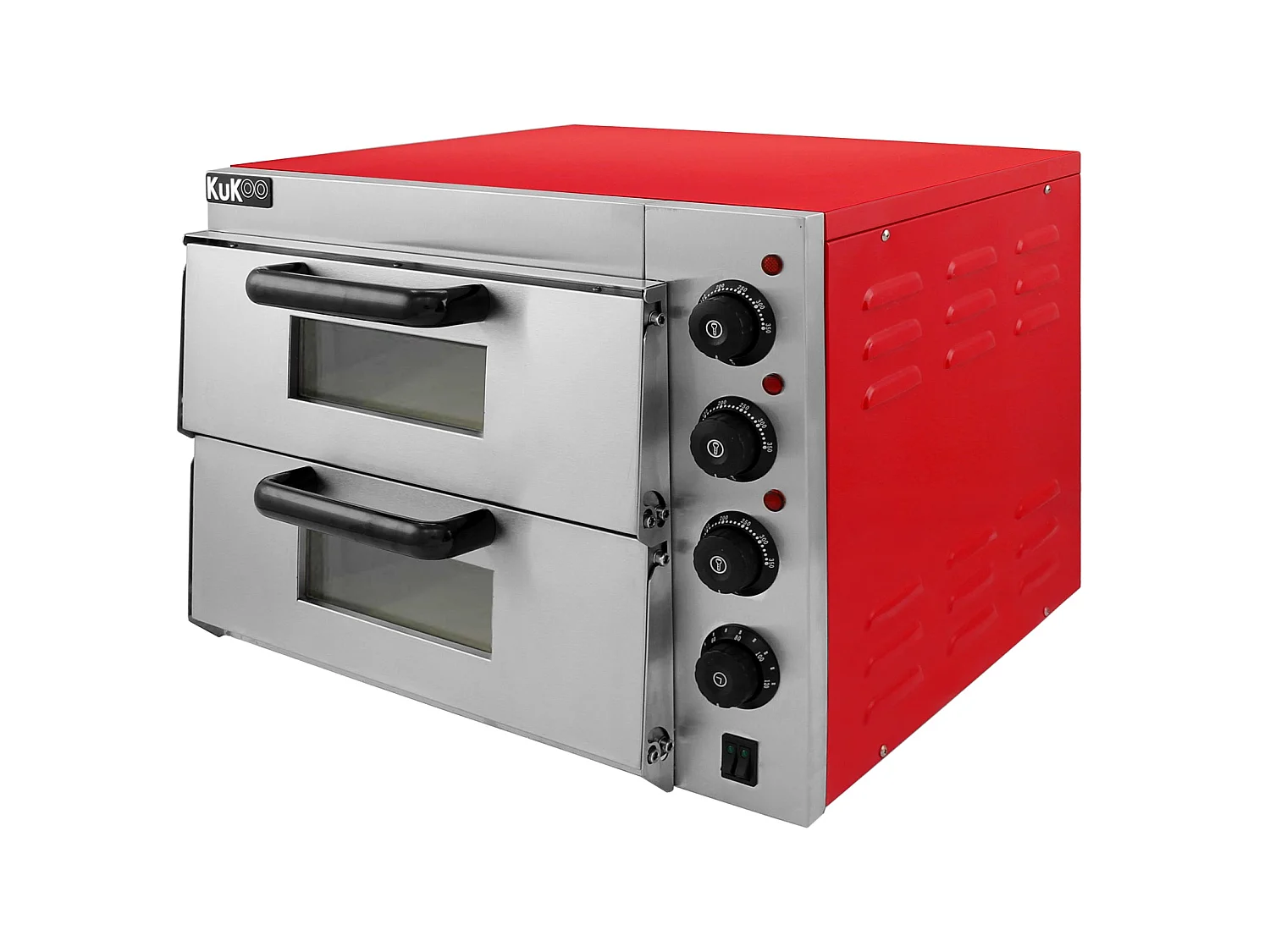 KuKoo Elektrische Pizza Oven Twee Kamers