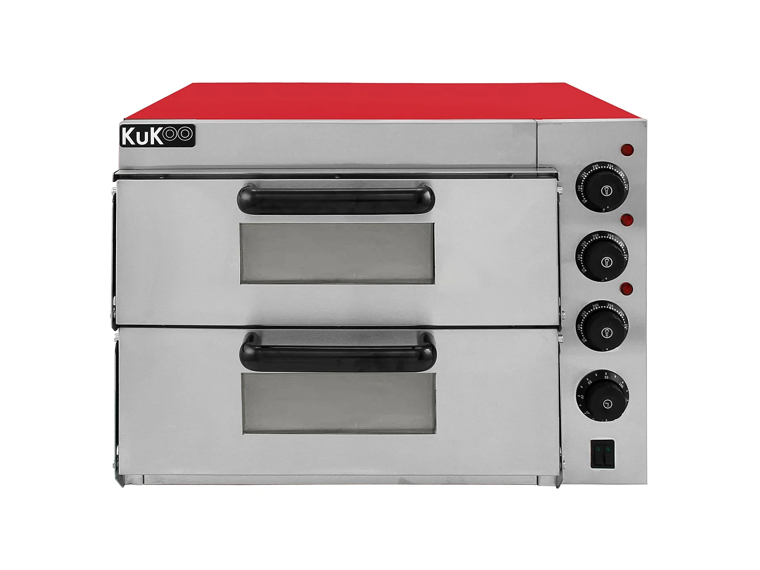 KuKoo Elektrische Pizza Oven Twee Kamers