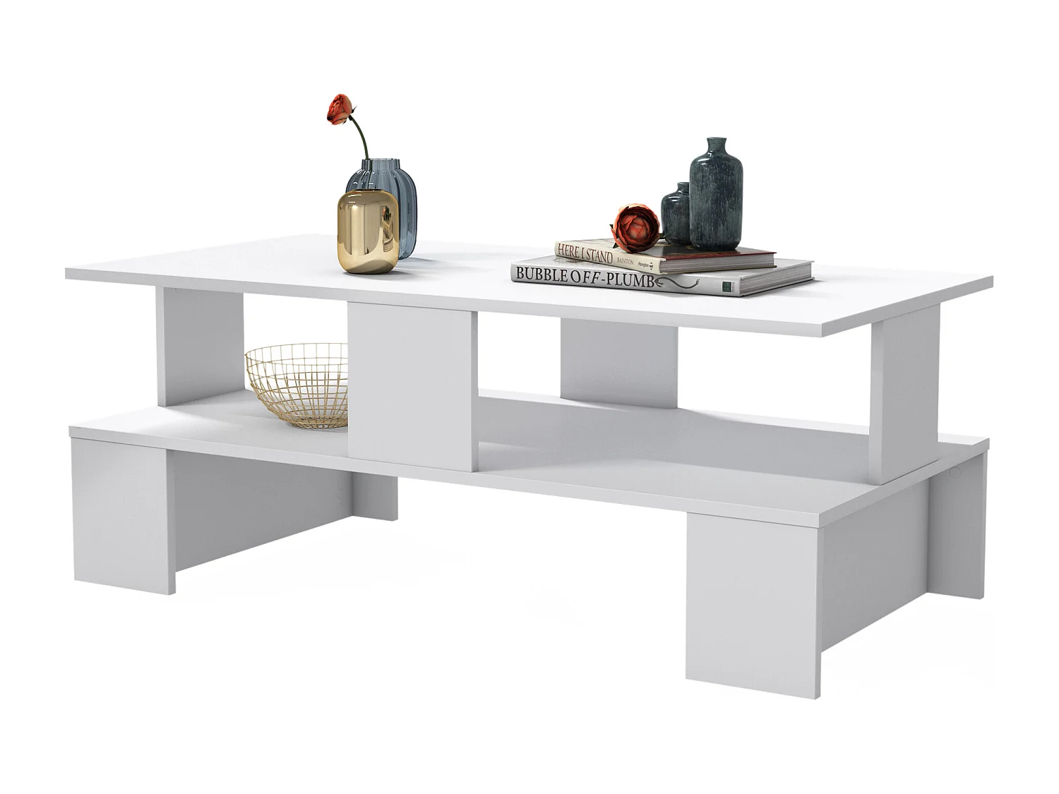 Decorotika Evans Coffee Table - W 120 cm (White)