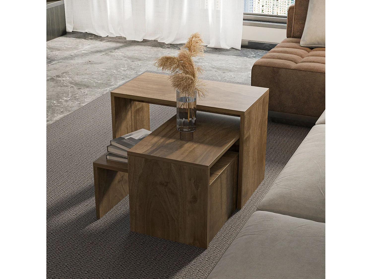 Decorotika Andro Set of 3 Nesting Tables