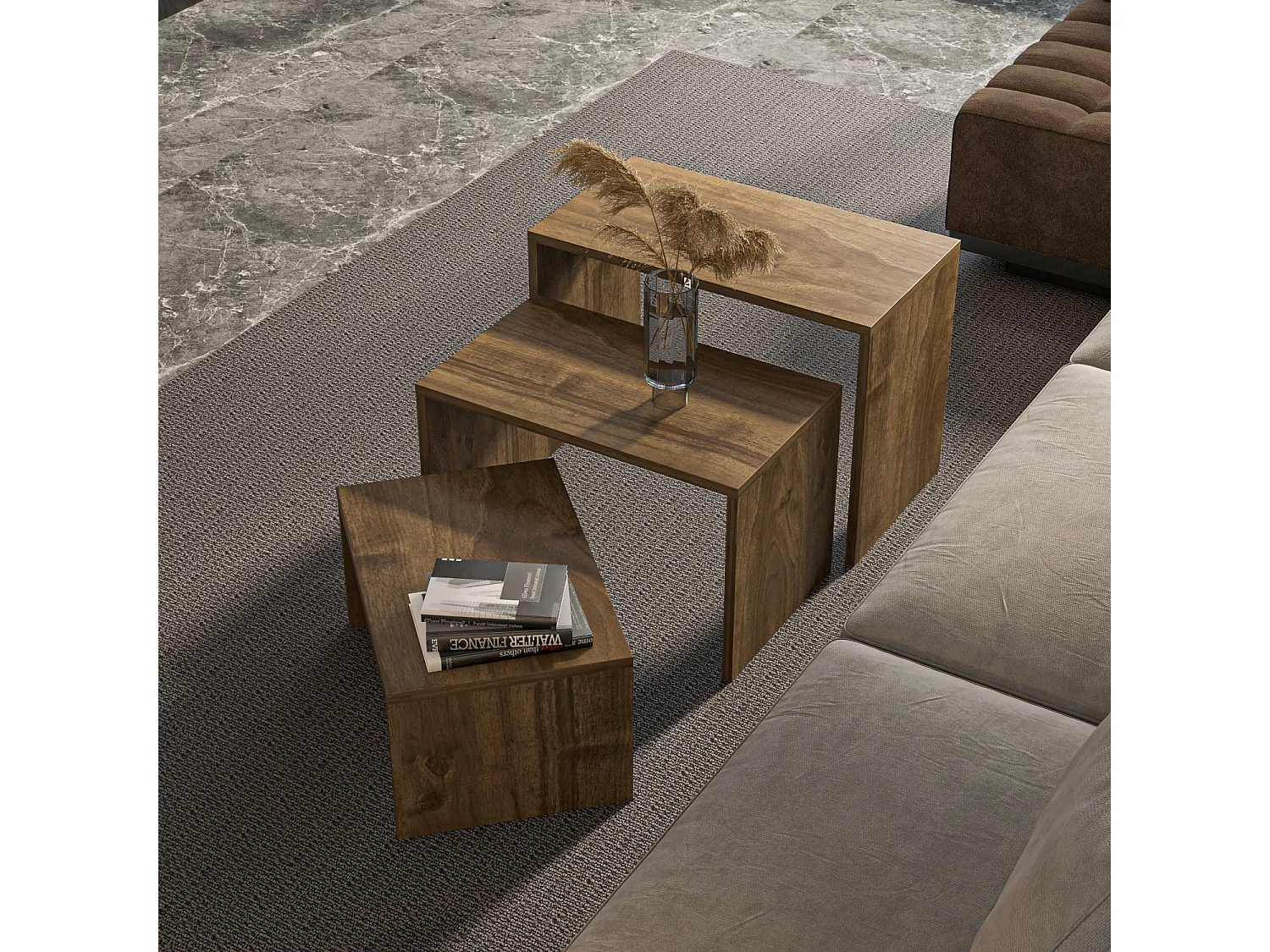 Decorotika Andro Set of 3 Nesting Tables