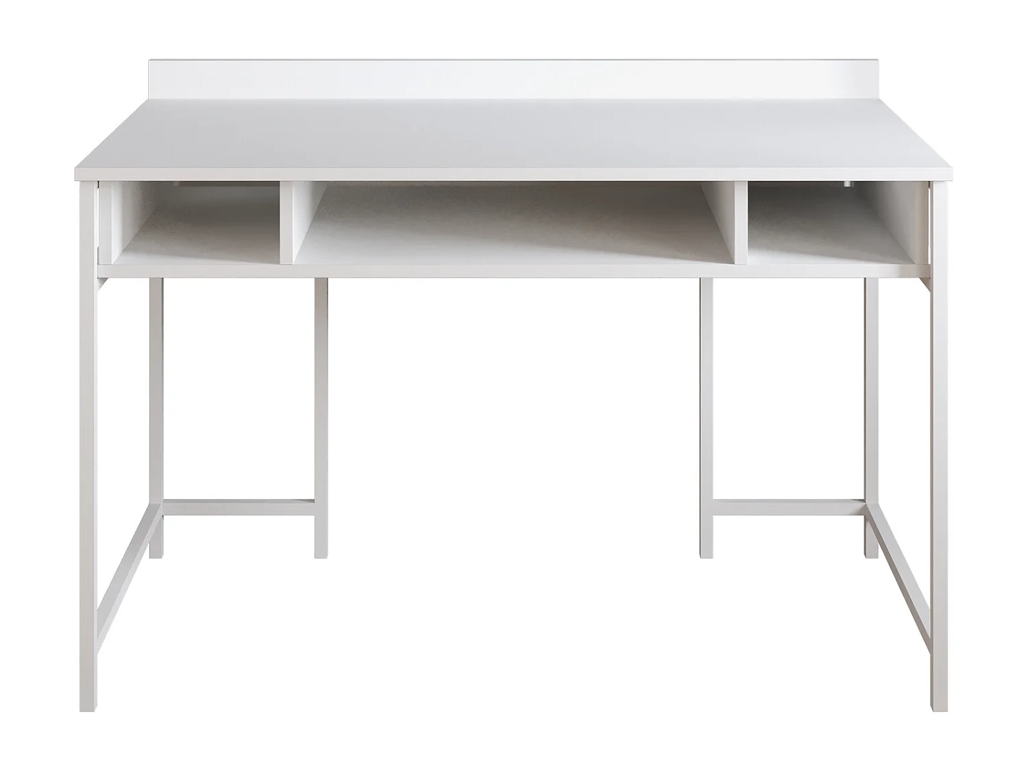 Decorotika Tumata 120 cm Writing Desk with Open Shelves and Metal Frame