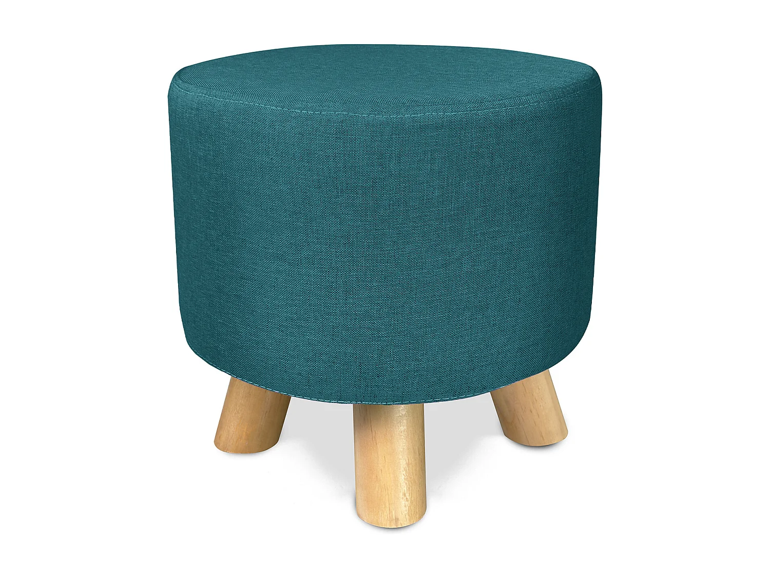 Pouf divano, pouf poggiapiedi blu petrolio – Nemo
