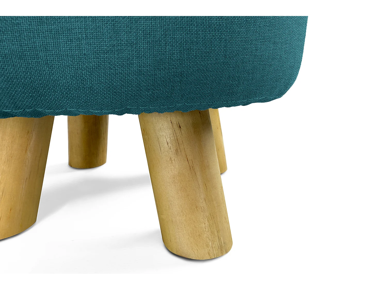 Pouf divano, pouf poggiapiedi blu petrolio – Nemo
