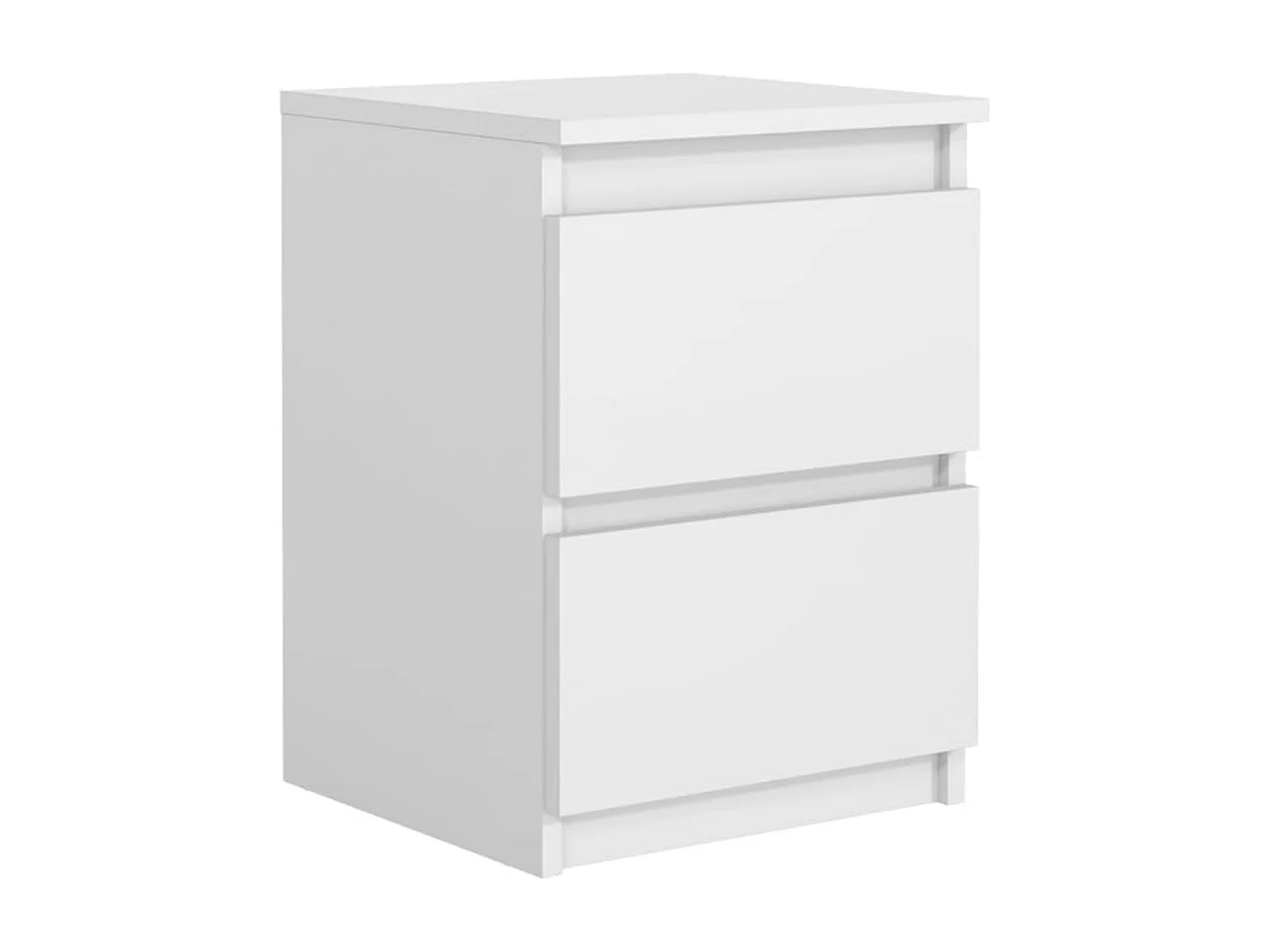 MebLocker Table de Chevet Blanc 40x39x55cm - Chevet de Lit pour la Chambre à Coucher - Moderne Table de Nuit - Decoration Chambre Adulte - Petit Meuble