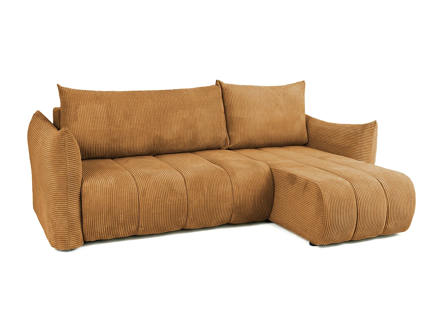 Narożnik uniwersalny z funkcją spania Flo Mini, Poso musztarda (01)