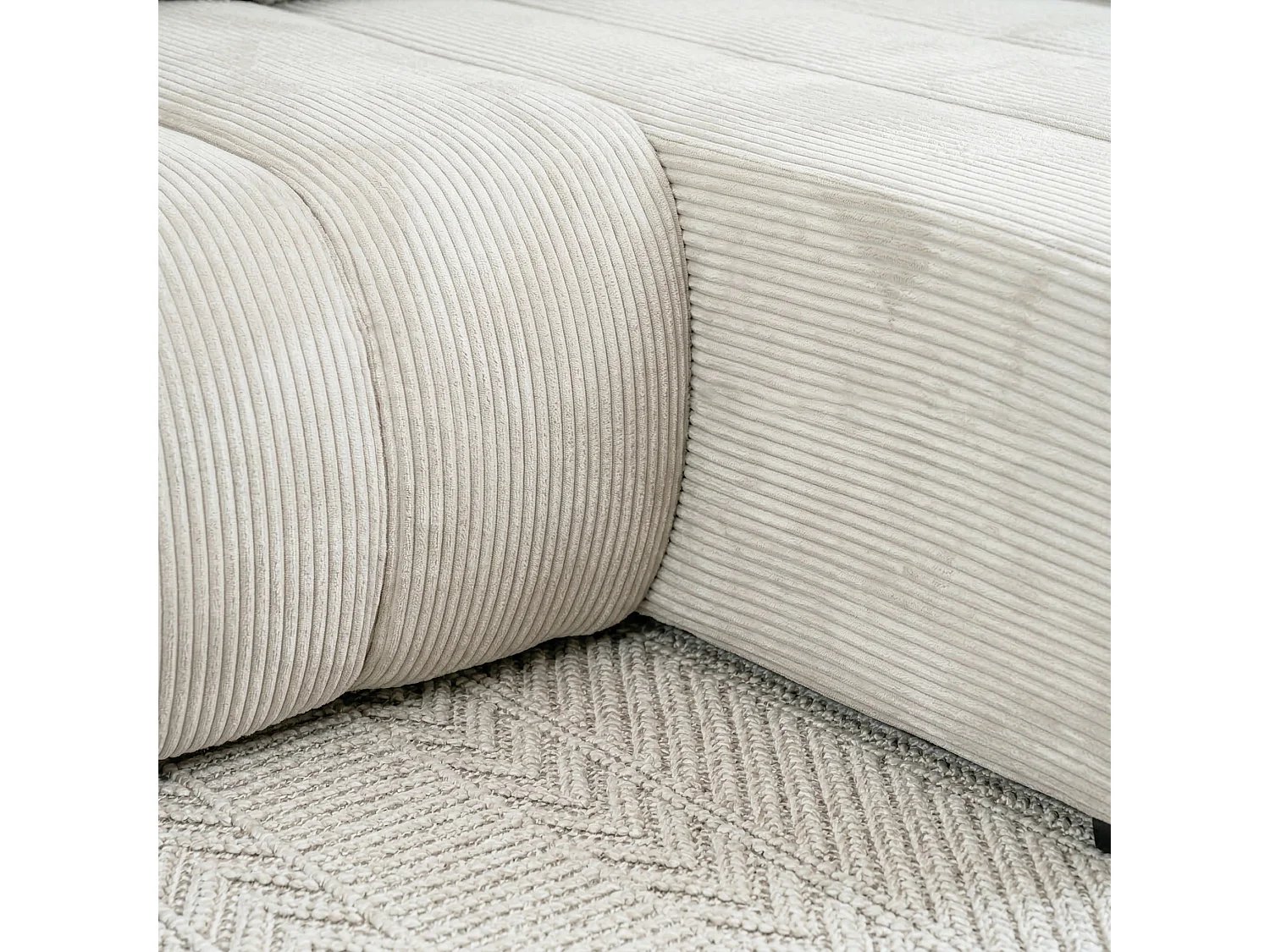 Universelles Ecksofa mit Schlaffunktion Flo Mini, Poso grau (22)