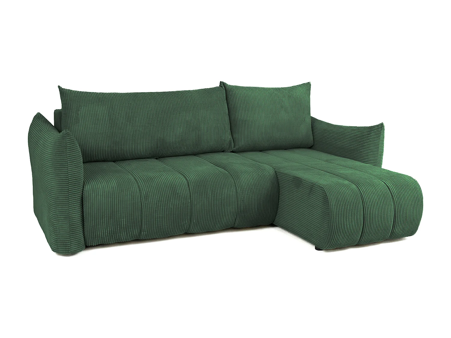 Narożnik uniwersalny z funkcją spania Flo Mini, Poso ciemnozielony (14)