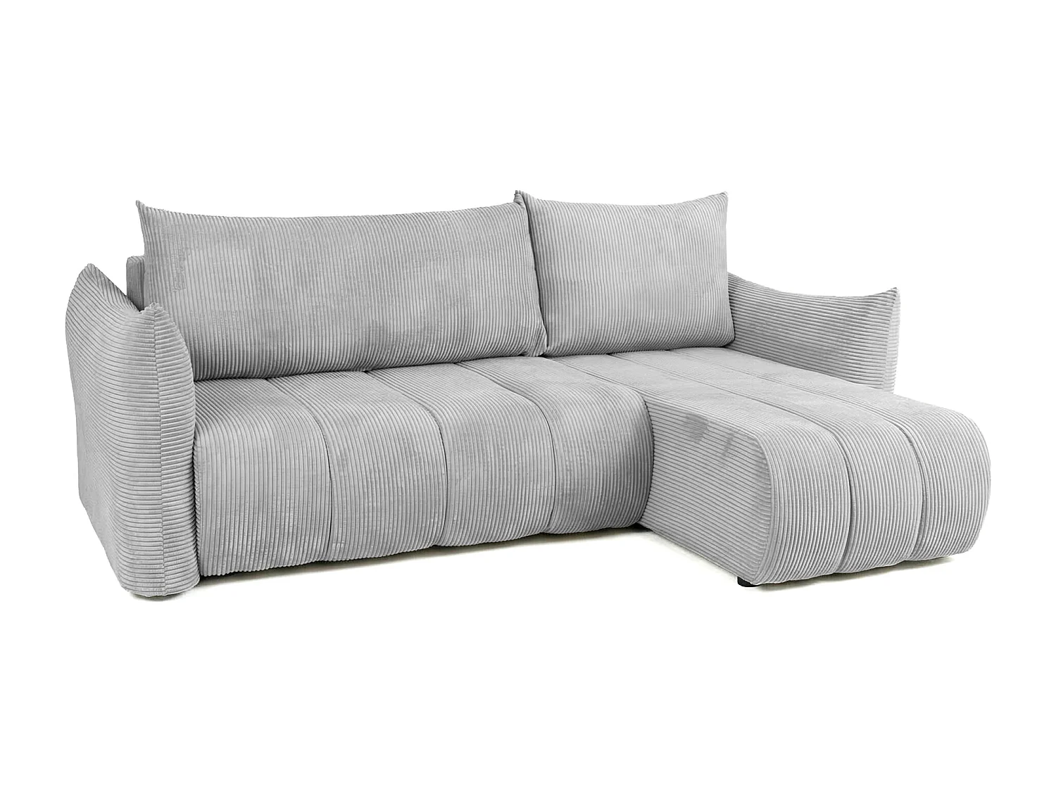 Narożnik uniwersalny z funkcją spania Flo Mini, Poso jasnoszary (55)