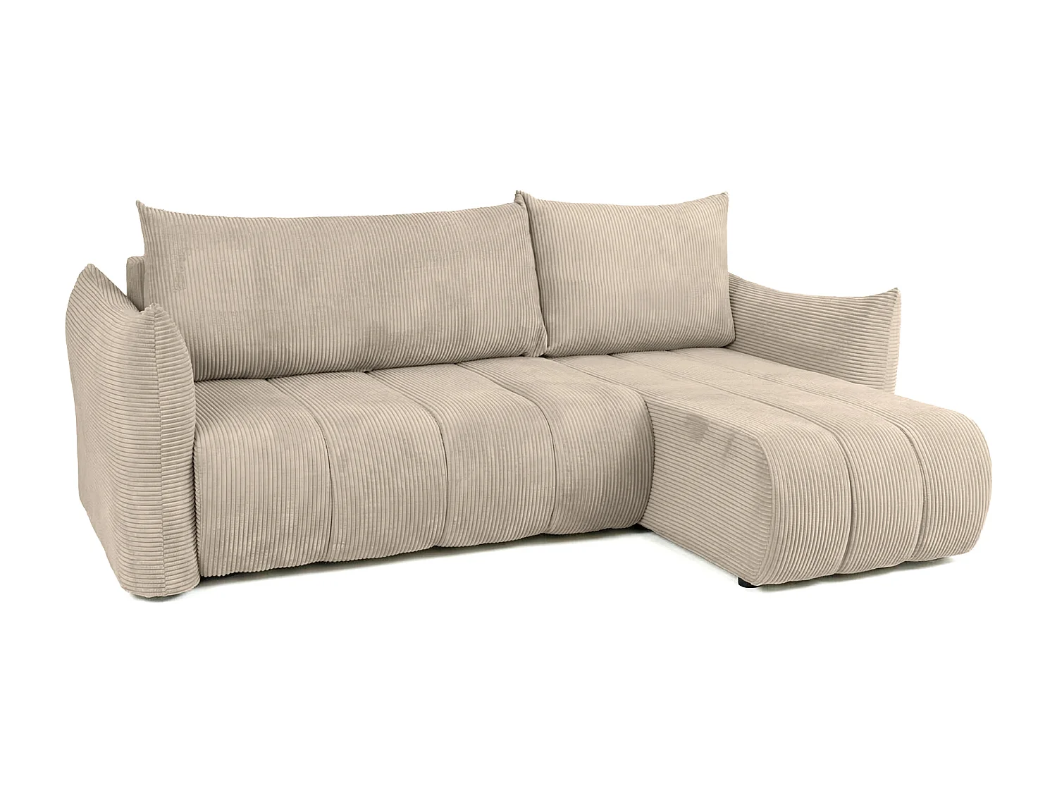 Narożnik uniwersalny z funkcją spania Flo Mini, Poso cappuccino (02)