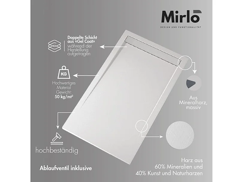 Plato de ducha pizarra OPTIMA  negro  100x215 rejilla acero inox.