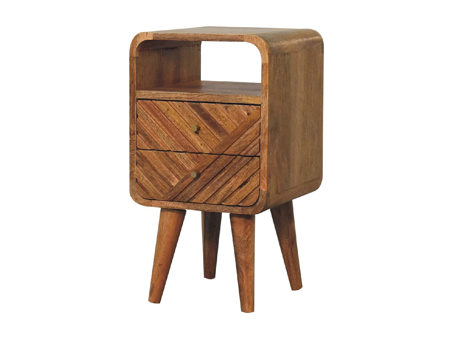 Artisan Furniture Solid Wood Mini Lille Curved Bedside