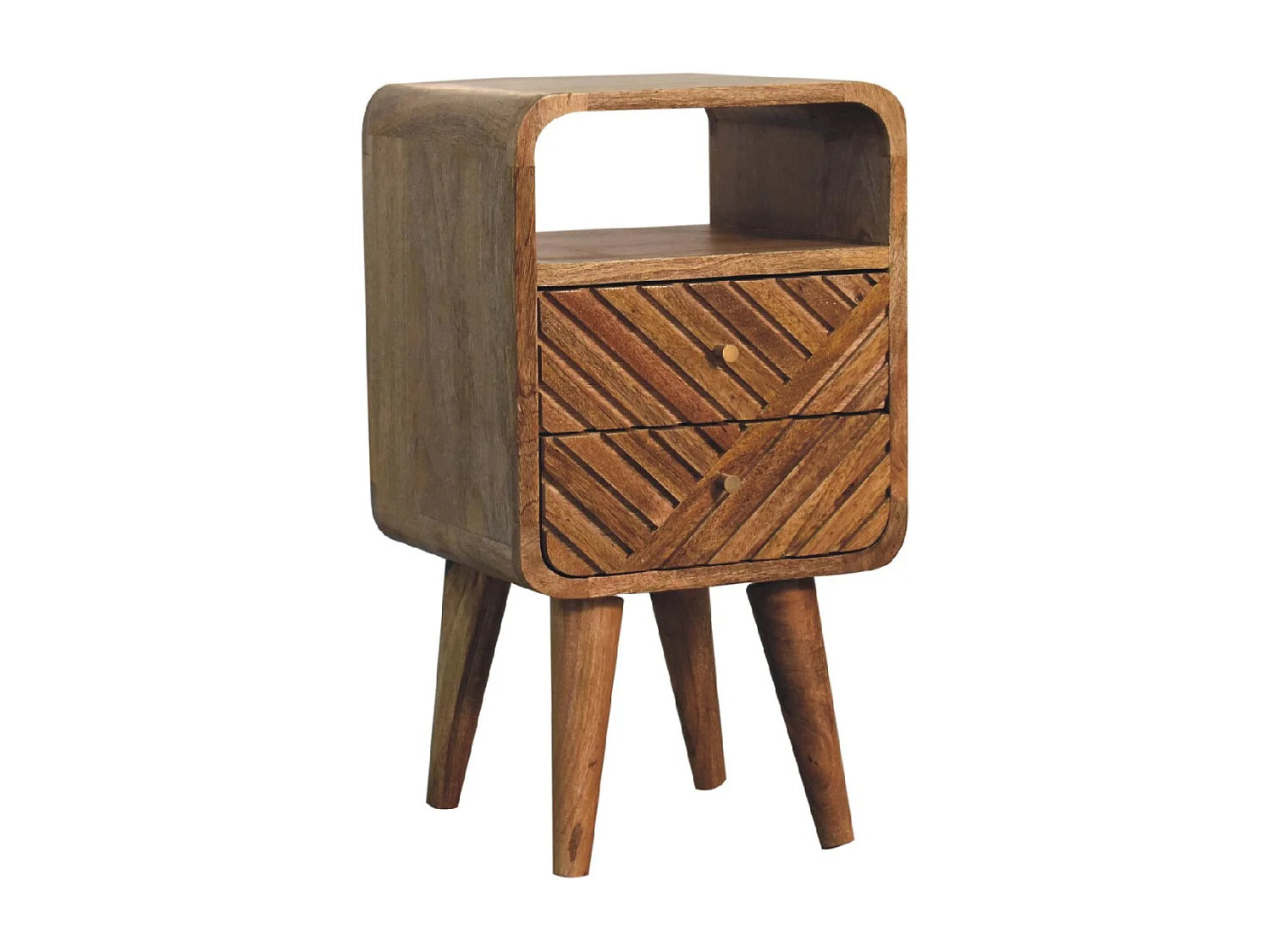 Artisan Furniture Solid Wood Mini Lille Curved Bedside