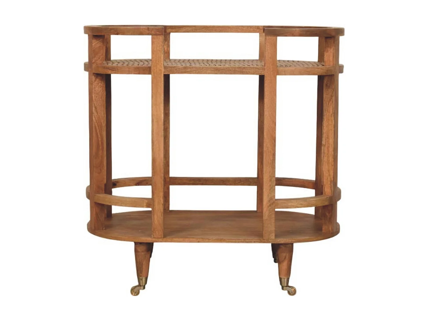 Artisan Furniture Solid Wood Saffron Rattan Butler Table