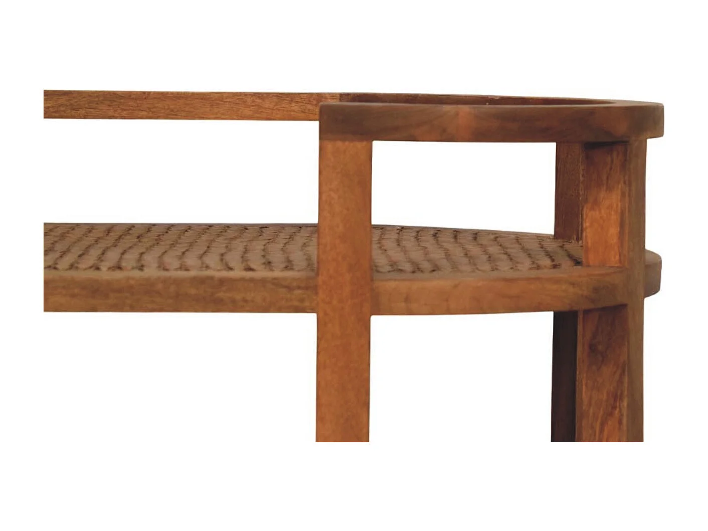 Artisan Furniture Solid Wood Saffron Rattan Butler Table