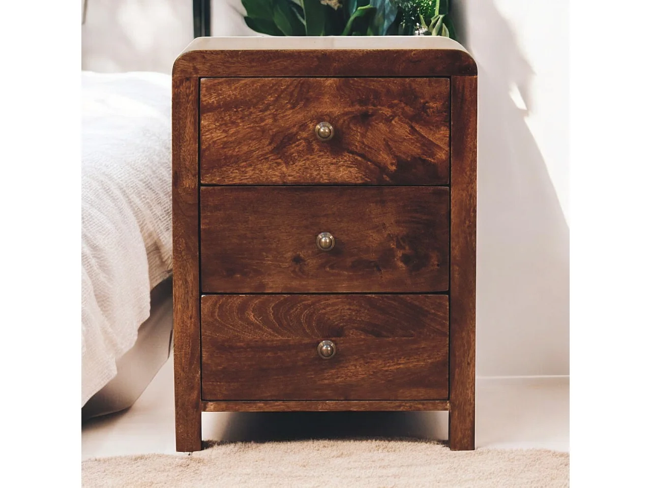 Artisan Furniture Solid Wood California Walnut Naya Bedside