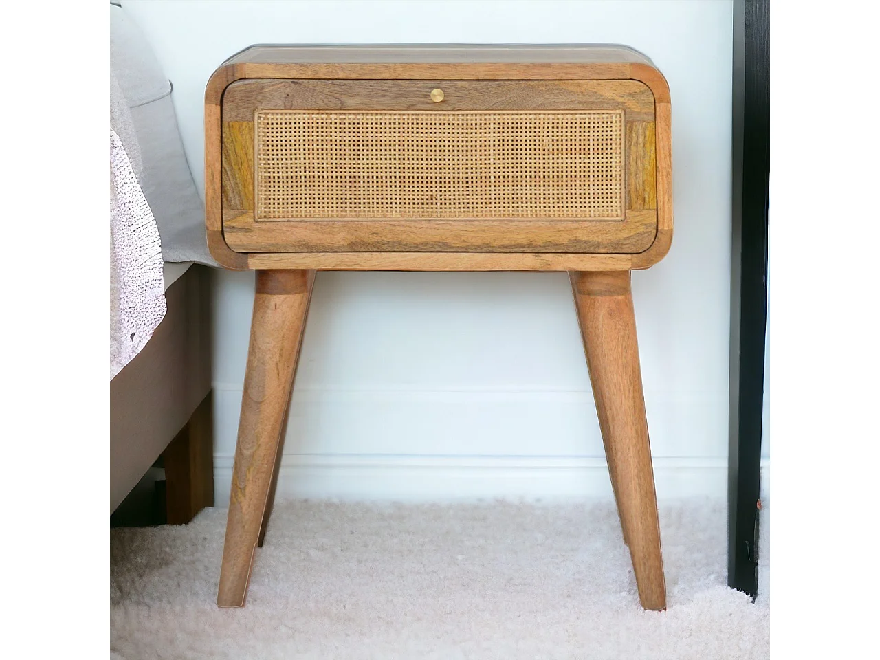 Artisan Furniture Solid Wood Close-knit Bedside