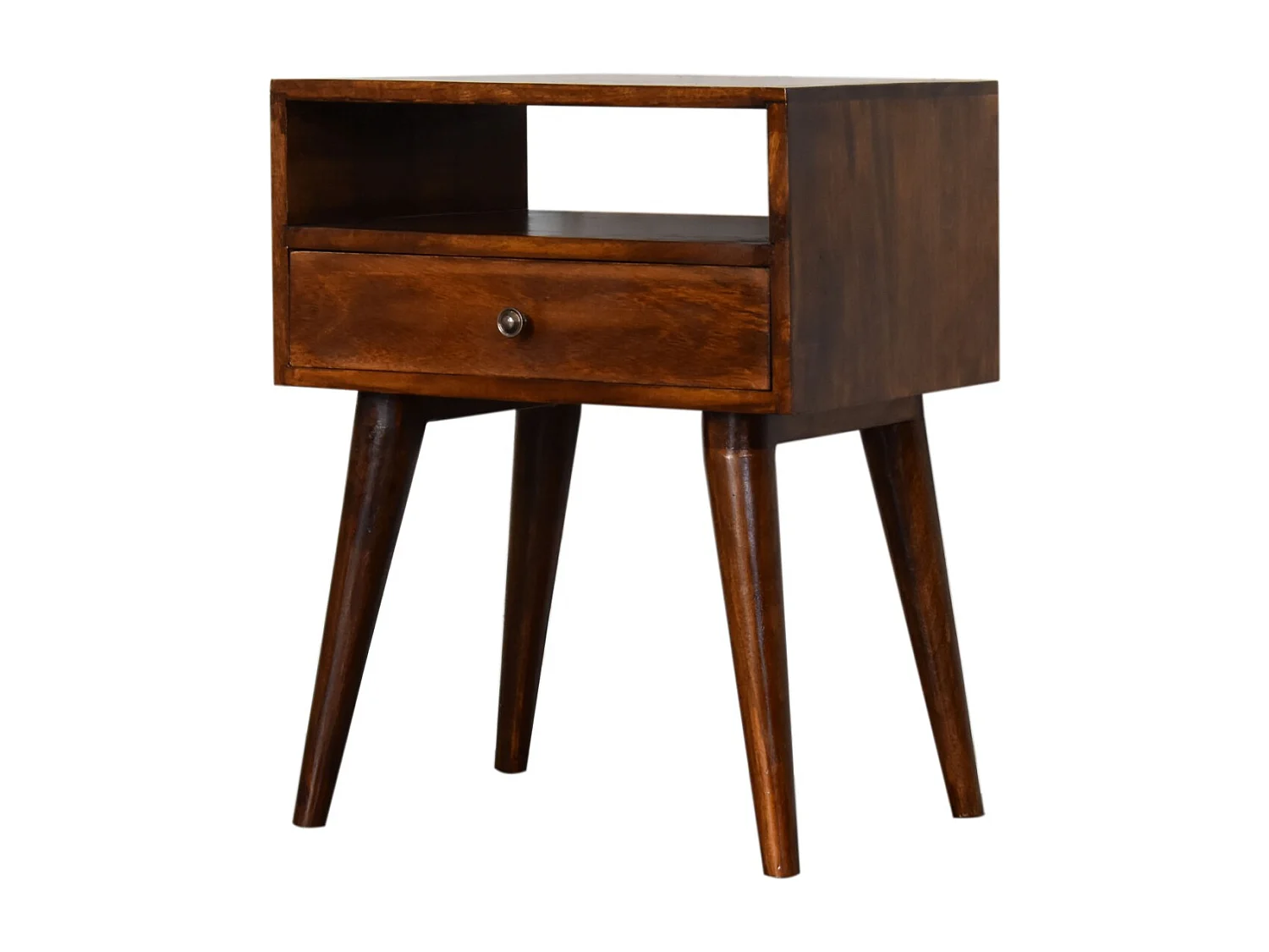 Artisan Furniture Solid Wood Modern Chestnut Solid Wood Bedside