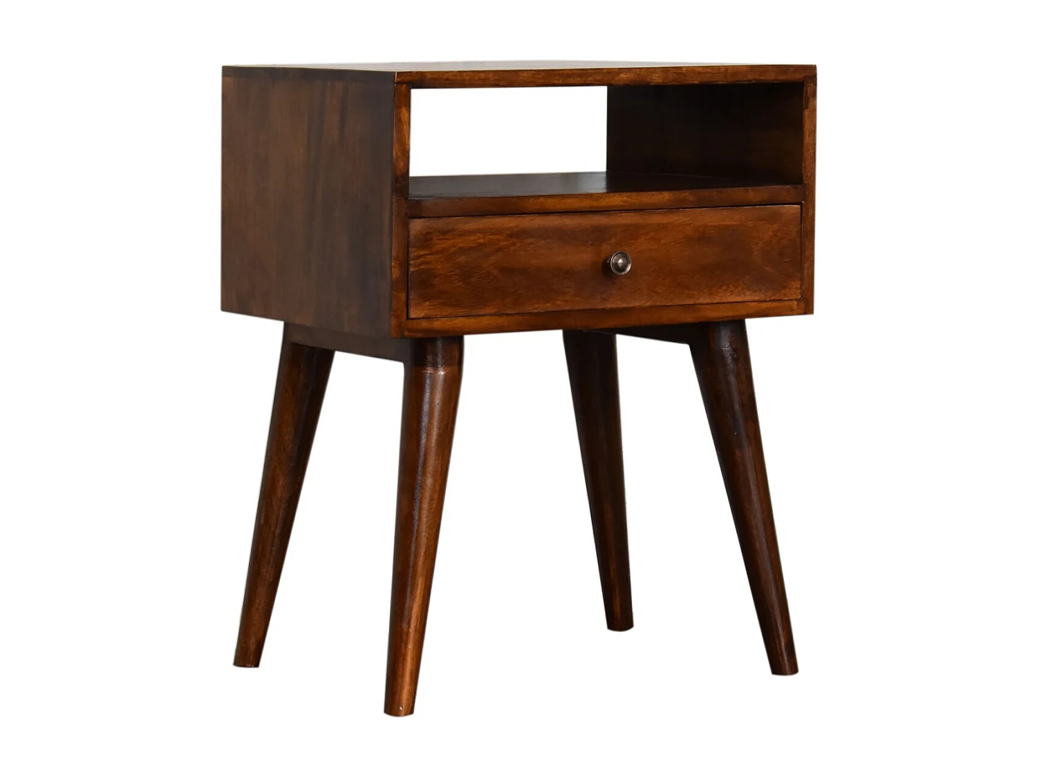 Artisan Furniture Solid Wood Modern Chestnut Solid Wood Bedside