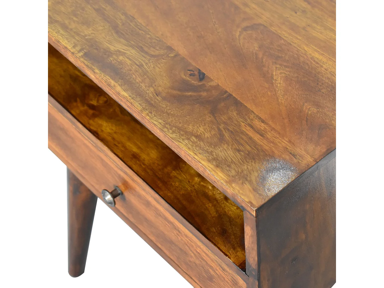Artisan Furniture Solid Wood Modern Chestnut Solid Wood Bedside
