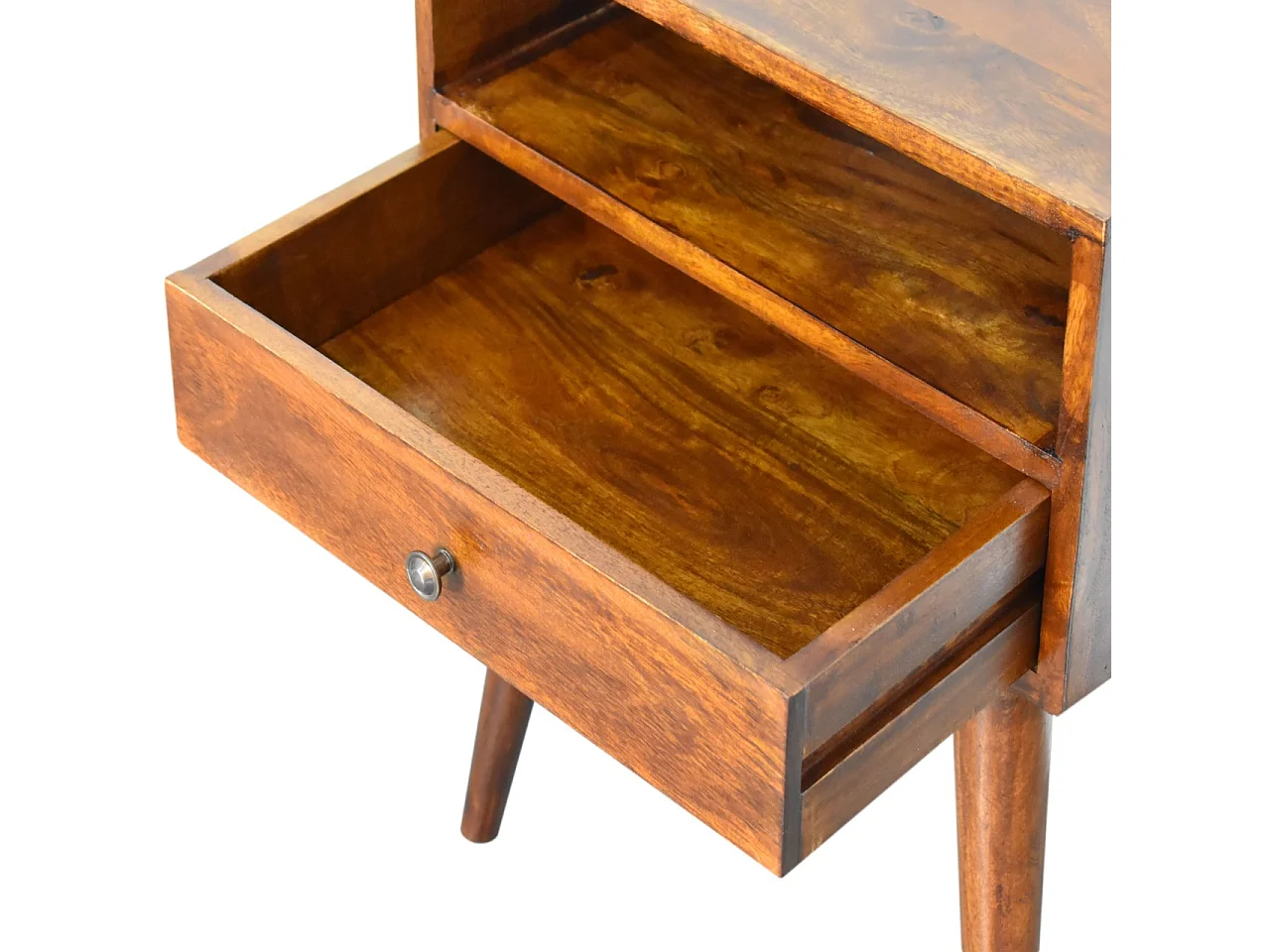 Artisan Furniture Solid Wood Modern Chestnut Solid Wood Bedside