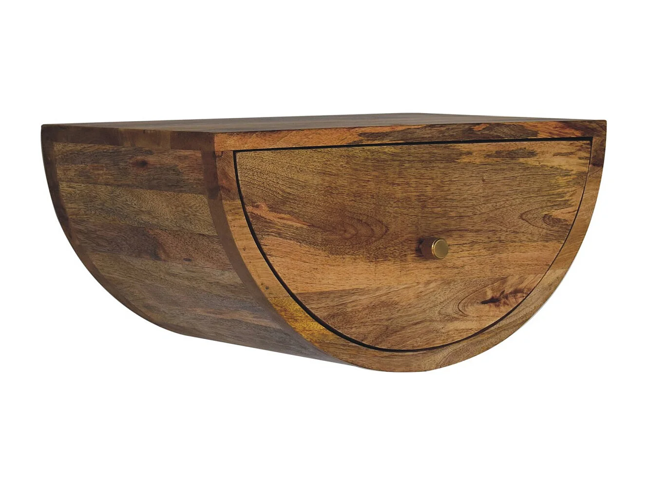 Artisan Furniture Solid Wood Crescent Floating Bedside