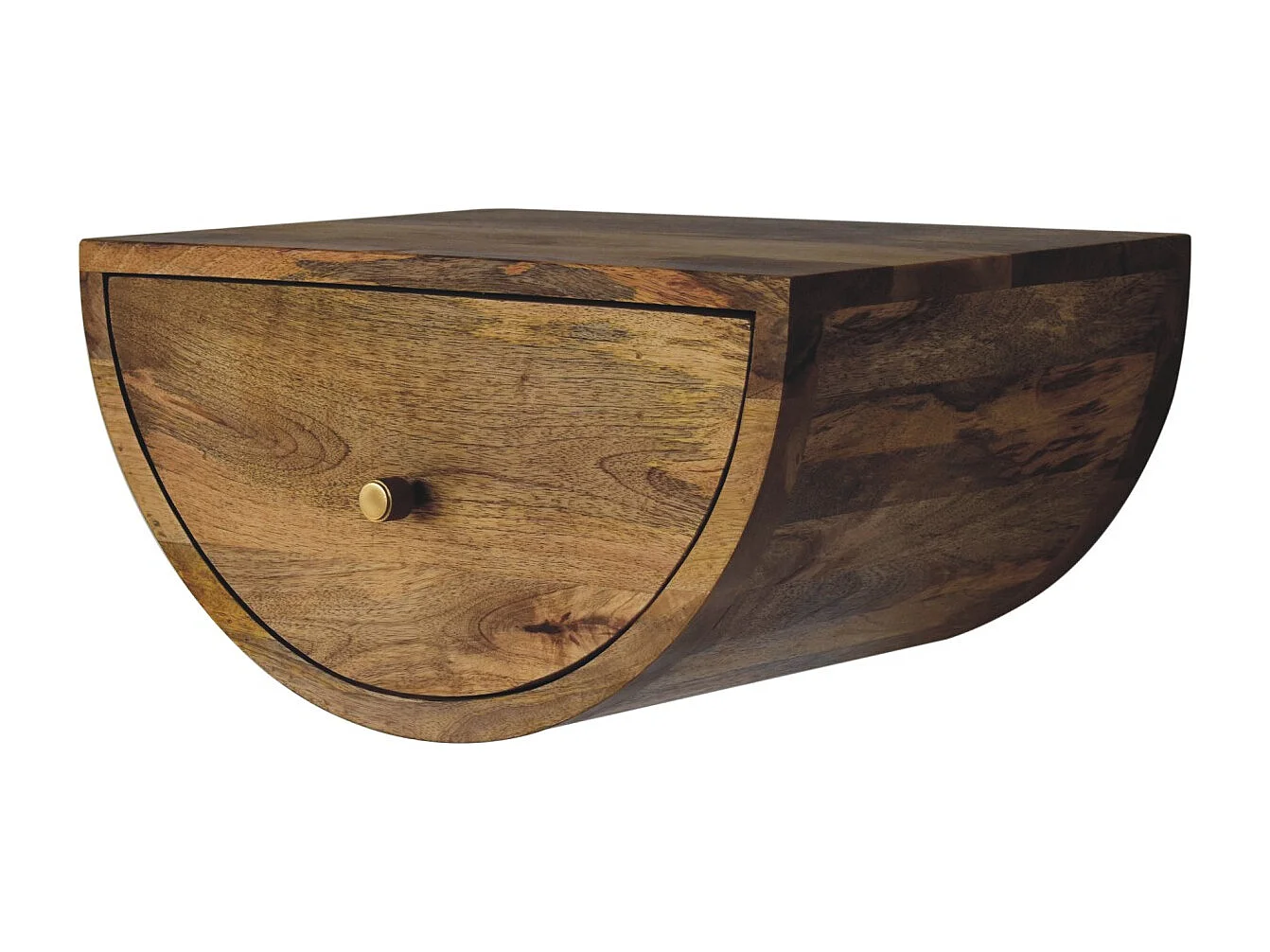 Artisan Furniture Solid Wood Crescent Floating Bedside