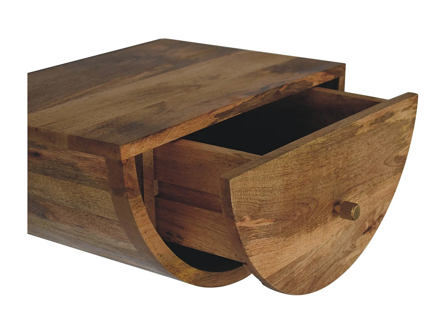 Artisan Furniture Solid Wood Crescent Floating Bedside
