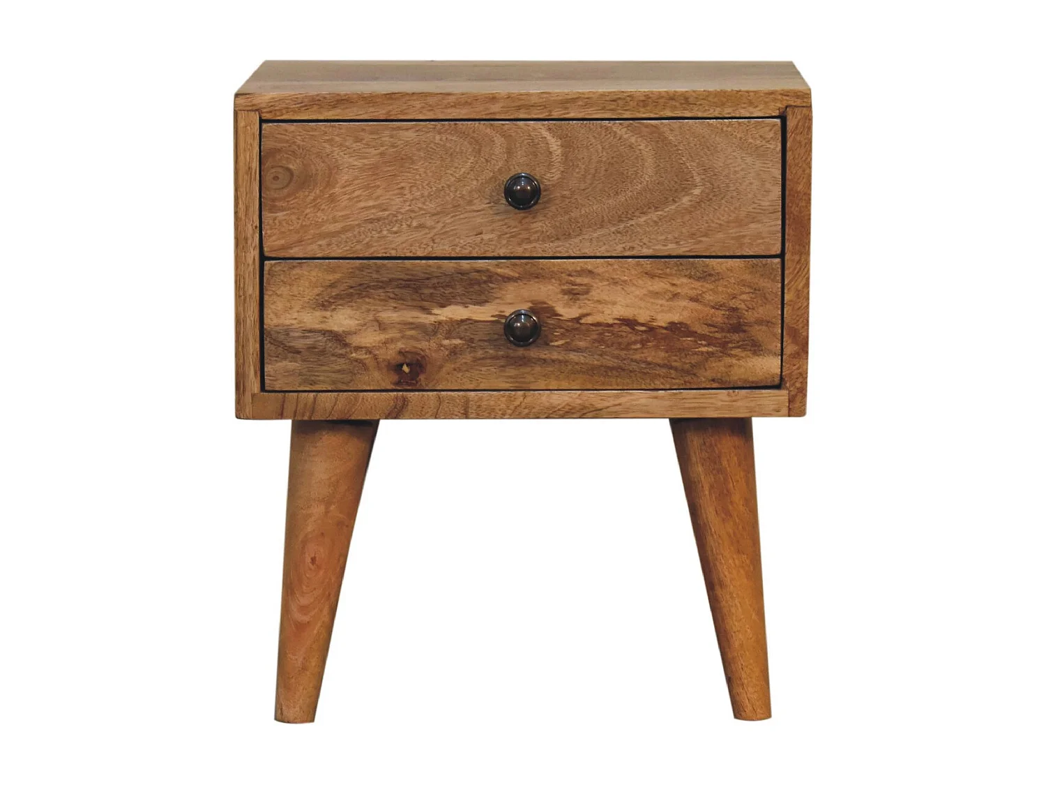 Artisan Furniture Solid Wood Mini Oak-ish Modern Bedside