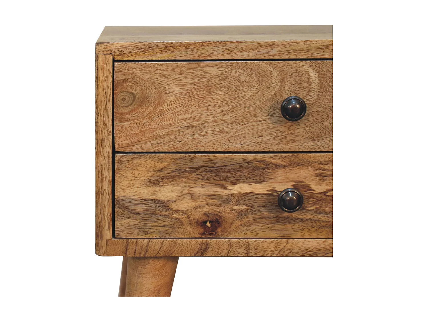 Artisan Furniture Solid Wood Mini Oak-ish Modern Bedside