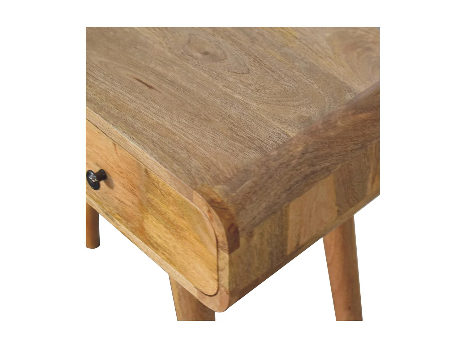 Artisan Furniture Solid Wood Oak-ish Curved Hallway Table
