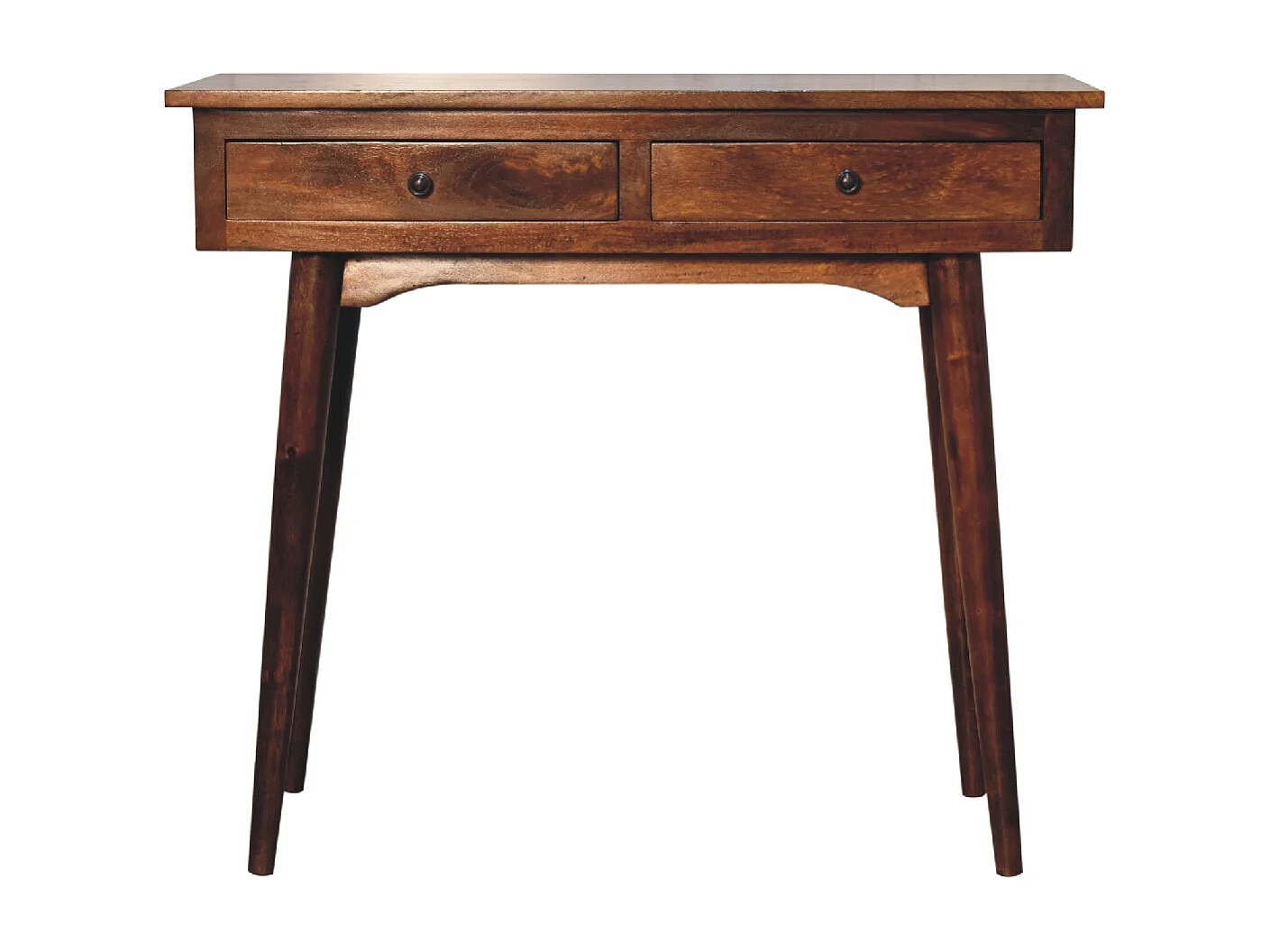 Artisan Furniture Solid Wood Chestnut Hallway 2 Drawer Console Table