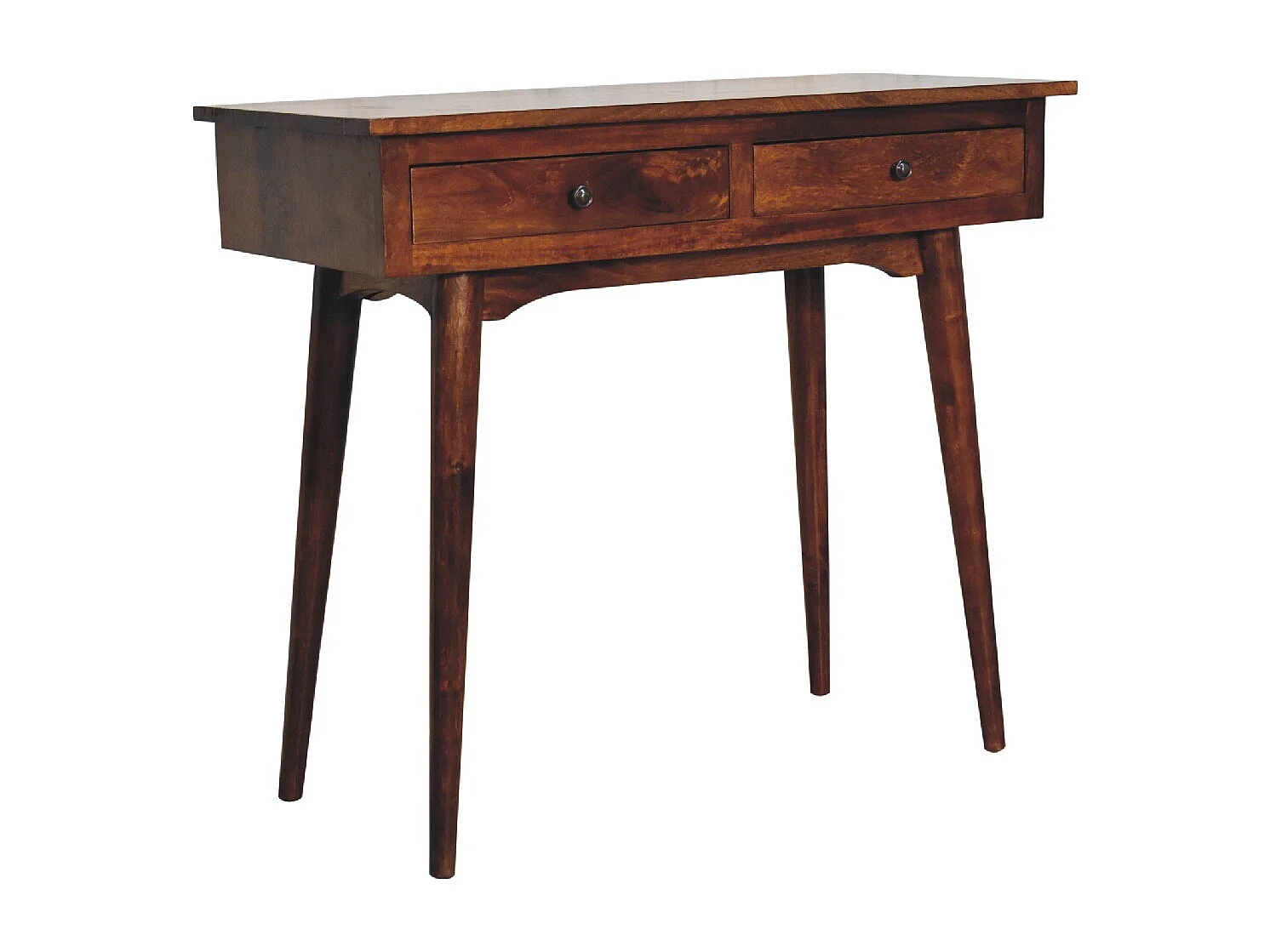 Artisan Furniture Solid Wood Chestnut Hallway 2 Drawer Console Table