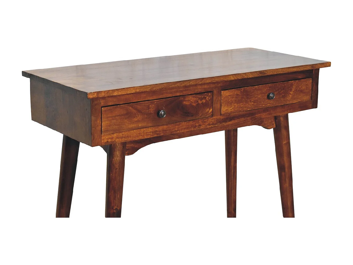 Artisan Furniture Solid Wood Chestnut Hallway 2 Drawer Console Table