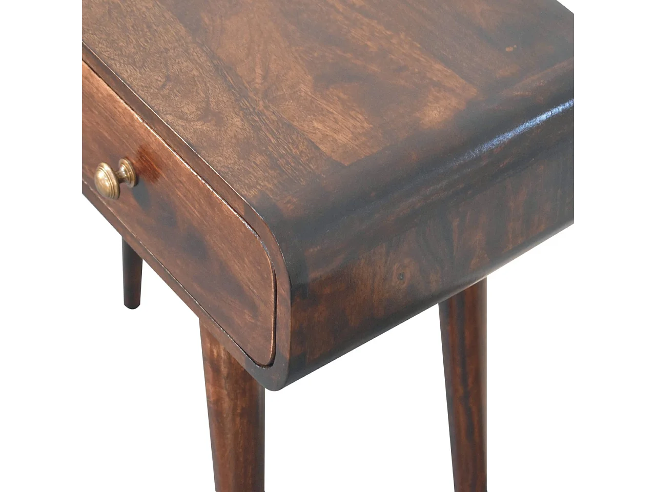 Artisan Furniture Solid Wood California Walnut Curved Hallway Table