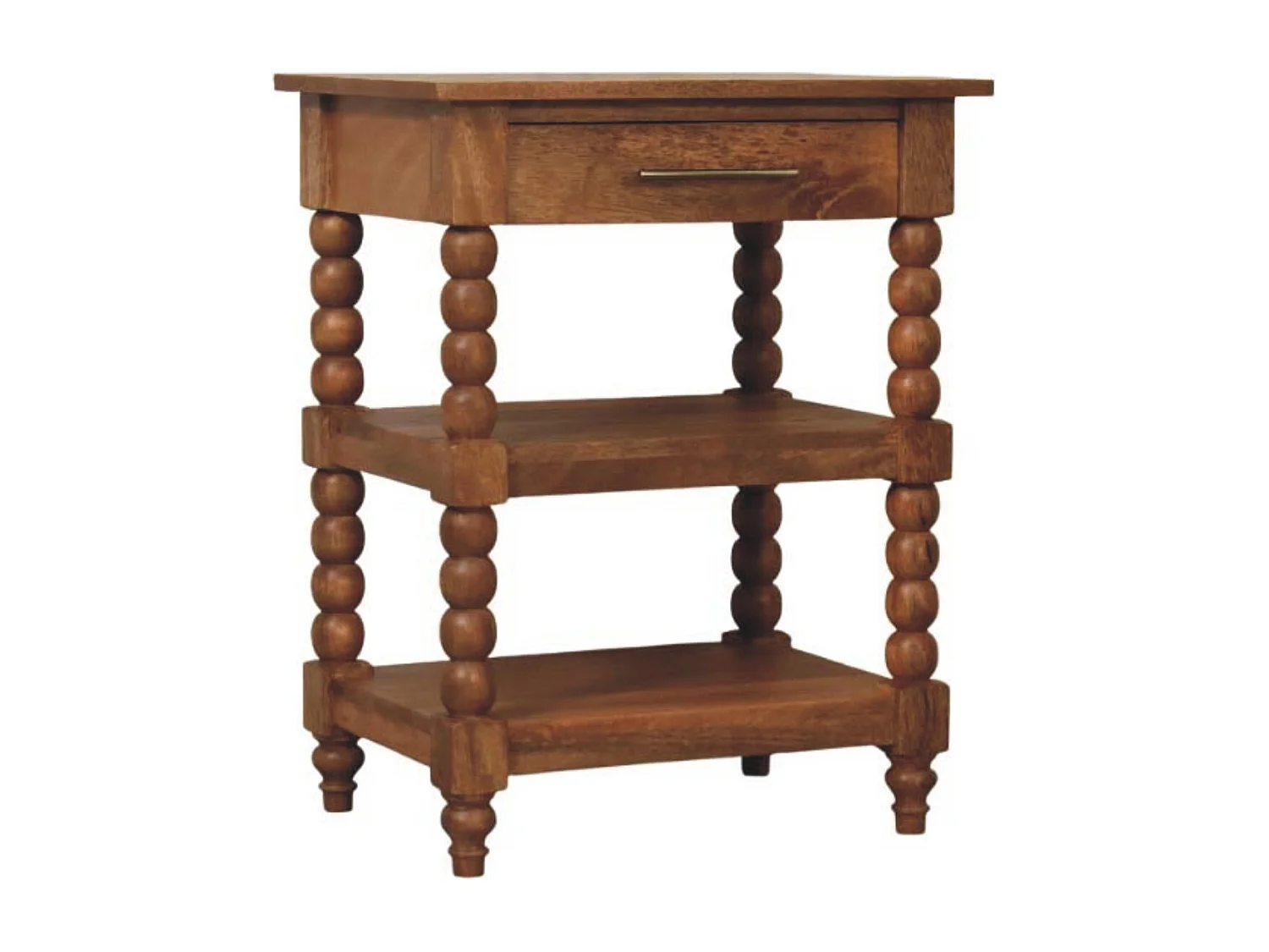 Artisan Furniture Solid Wood Spindle Side Table