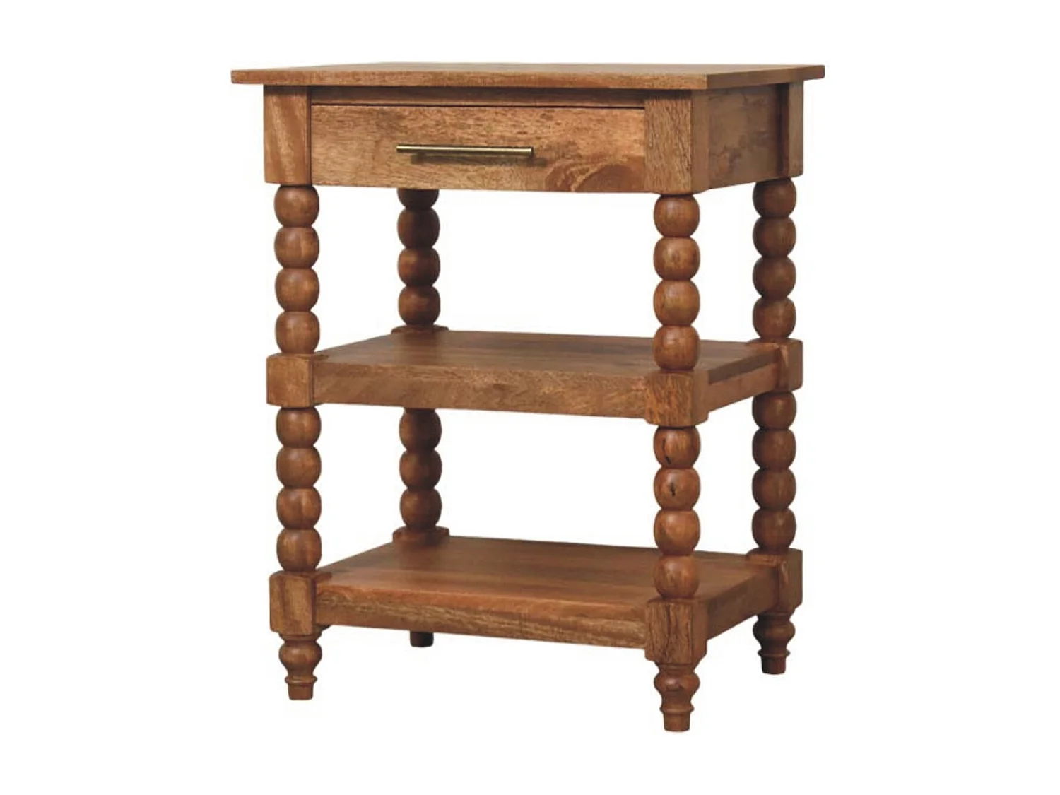 Artisan Furniture Solid Wood Spindle Side Table