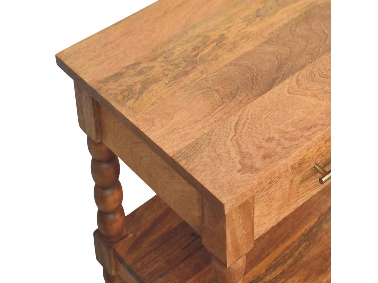 Artisan Furniture Solid Wood Spindle Side Table