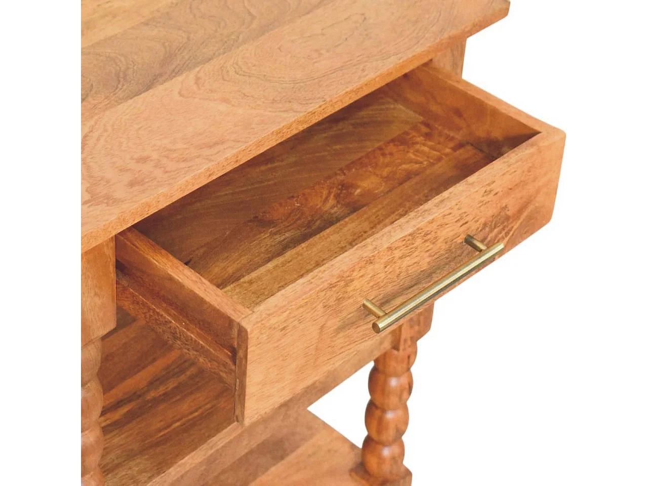 Artisan Furniture Solid Wood Spindle Side Table