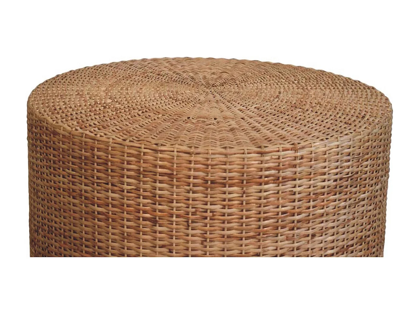 Artisan Furniture Solid Wood Regency Round Woven Coffee Table