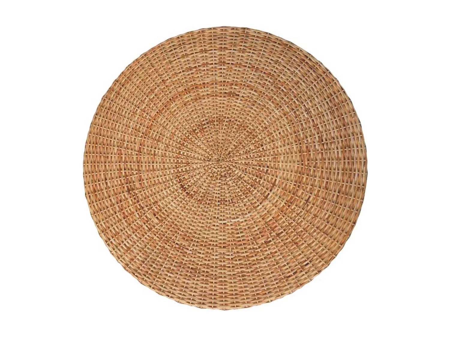 Artisan Furniture Solid Wood Regency Round Woven Coffee Table