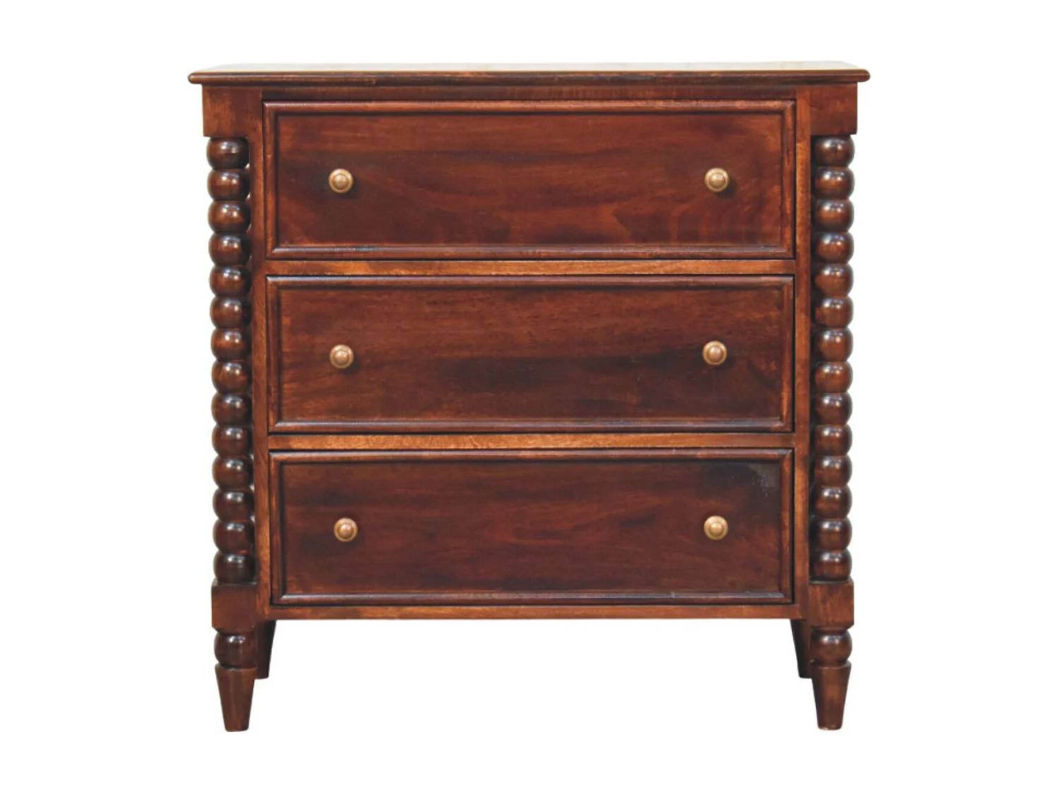 Artisan Furniture Solid Wood Spindle Winewood Chest