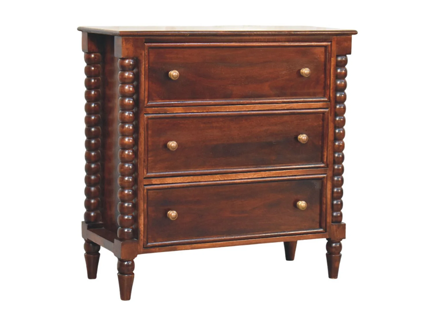 Artisan Furniture Solid Wood Spindle Winewood Chest