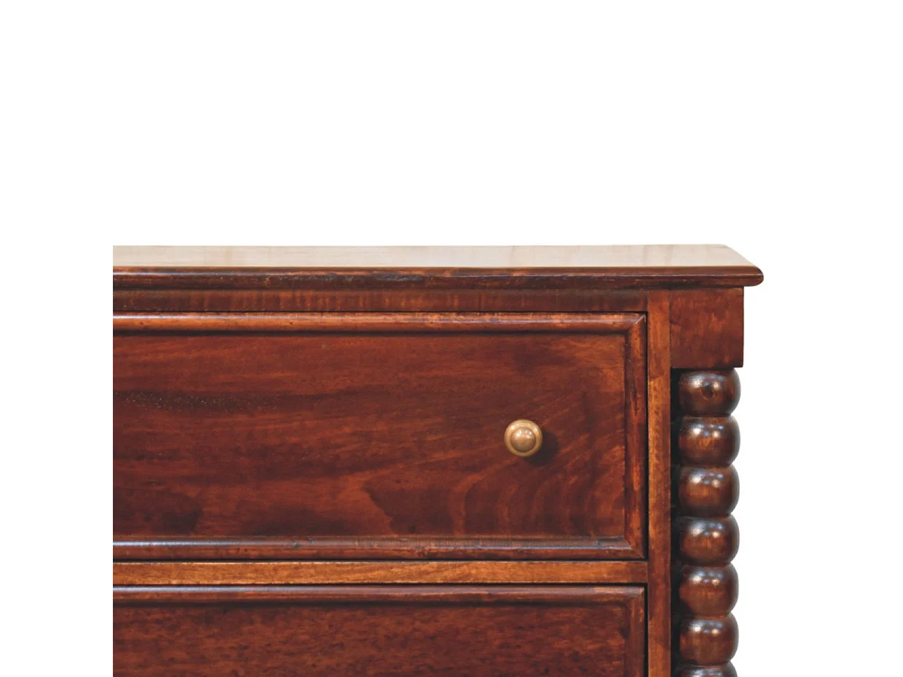 Artisan Furniture Solid Wood Spindle Winewood Chest