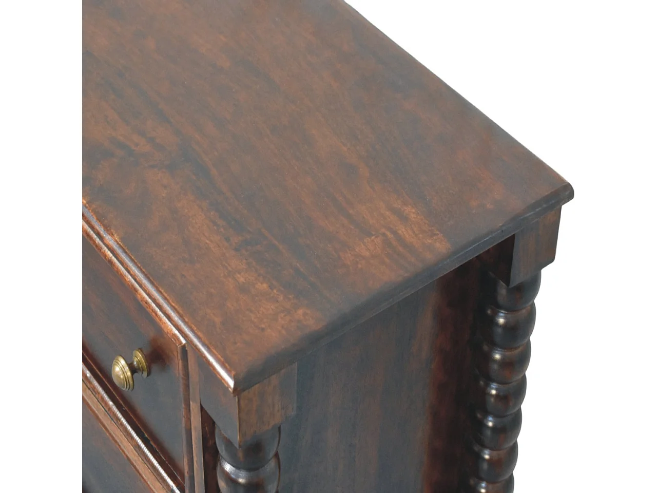 Artisan Furniture Solid Wood Spindle Winewood Chest