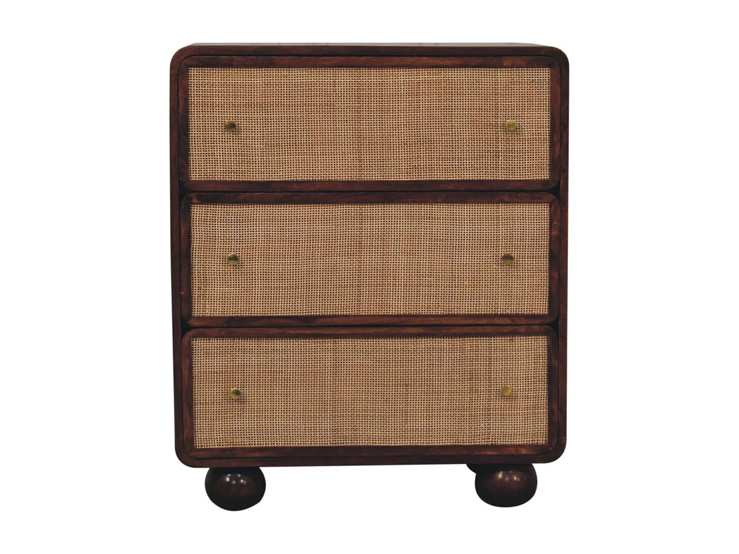 Artisan Furniture Solid Wood Chestnut Woven Chest