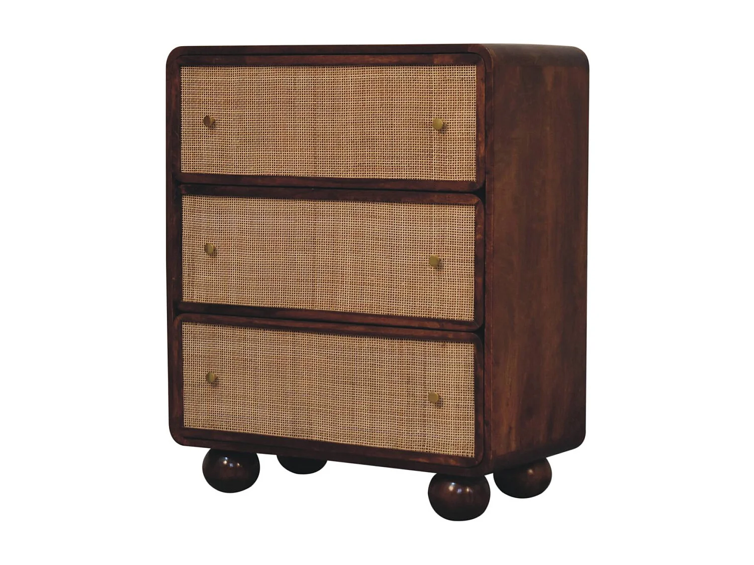 Artisan Furniture Solid Wood Chestnut Woven Chest