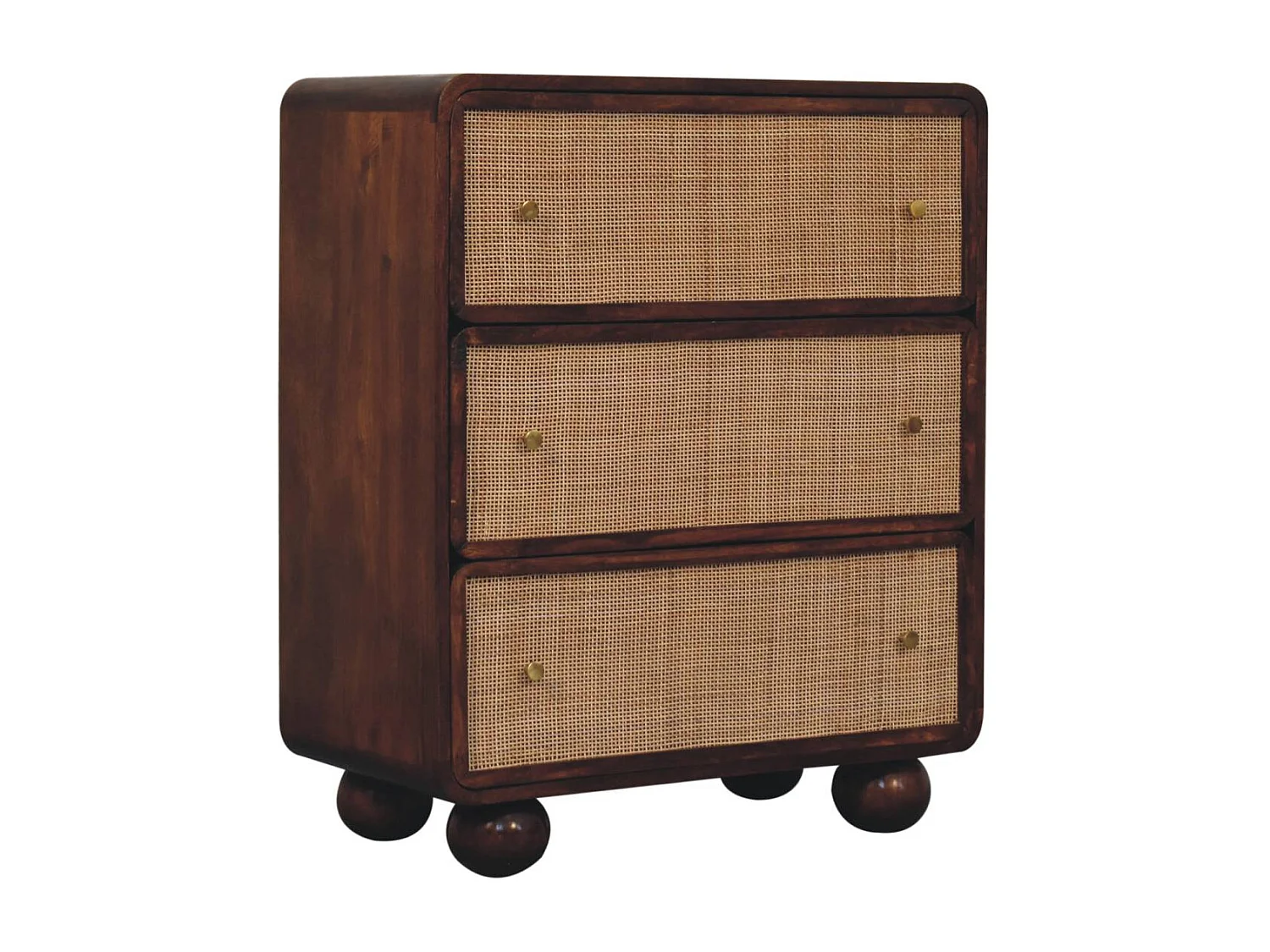 Artisan Furniture Solid Wood Chestnut Woven Chest