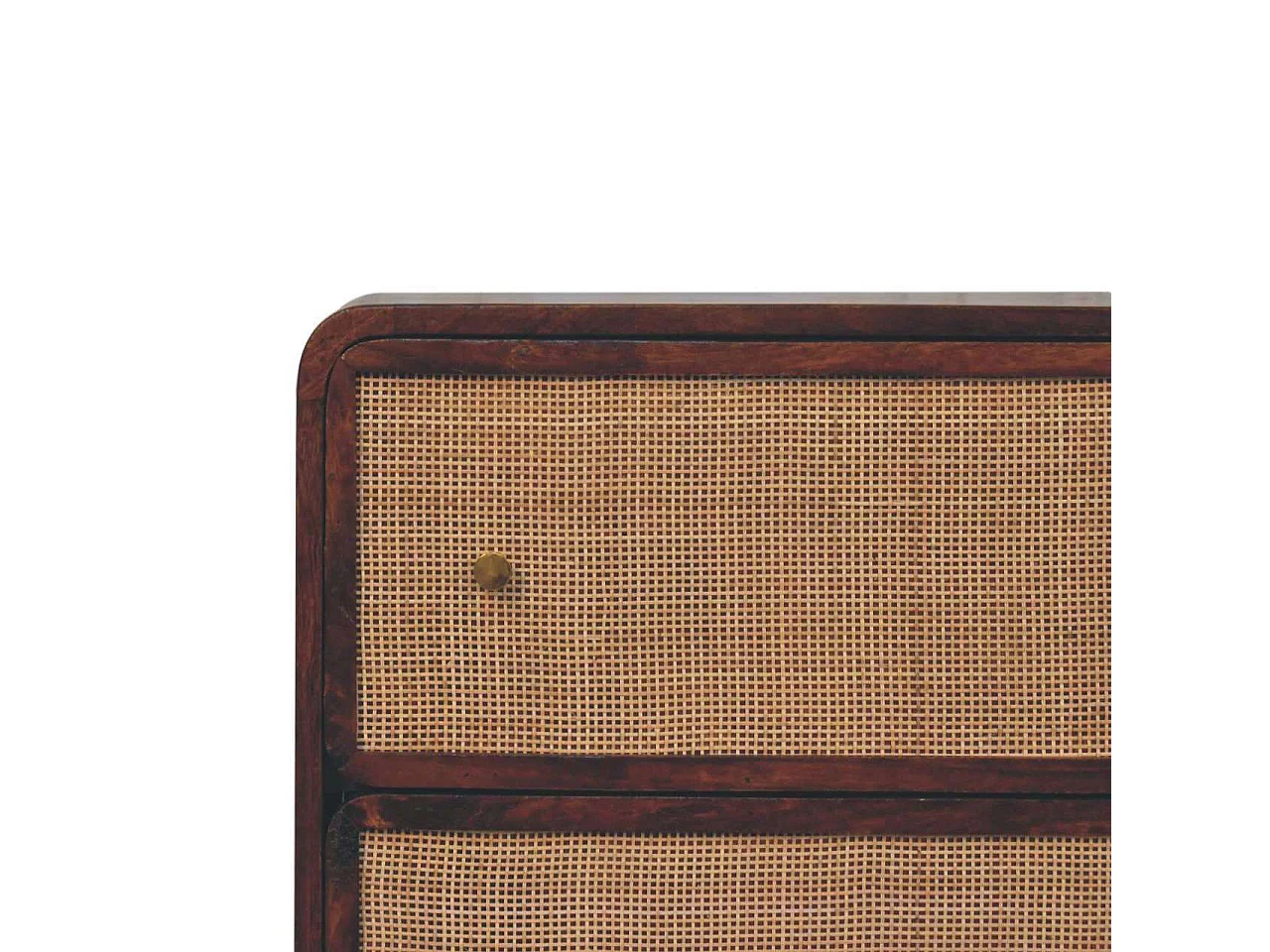 Artisan Furniture Solid Wood Chestnut Woven Chest